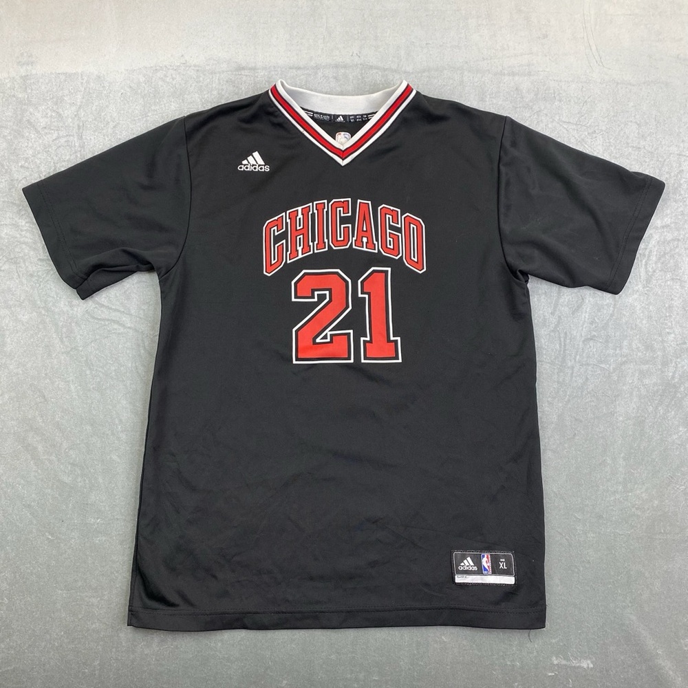 Adidas Chicago Bulls‎ 21 Jersey Black NBA Basketball Mens XL